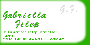 gabriella filep business card